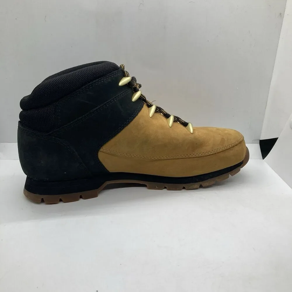 Timberland Mens Euro Sprint Mens 8.5 Wheat Black Hiking Outdoor